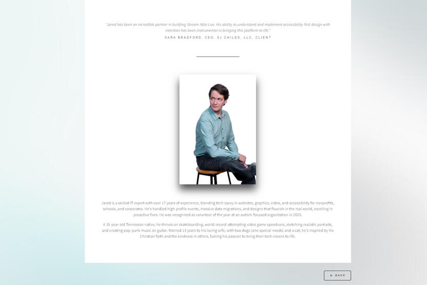 Jared Cochran (Website, Based On Template)